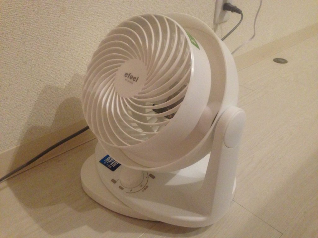 エアコン効率をアップさせるためにサーキュレーター導入してみました