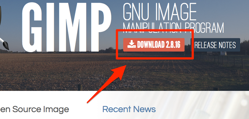 GIMPダウンロード方法